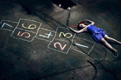 SAMPLE OF A CRIME SCENE WALLPAPER (