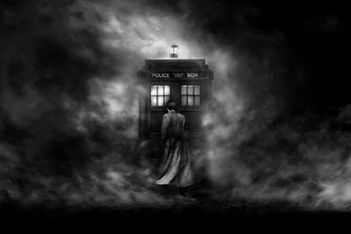 Doctor Who's Tardis In Fog Awesome Wallpapers And Cool Backgrounds
