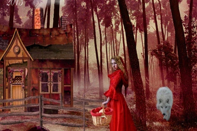 LITTLE RED RIDING HOOD WALLPAPER (