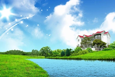 Recreation Fantasy House HD Wallpapers Widescreen 1920x1200