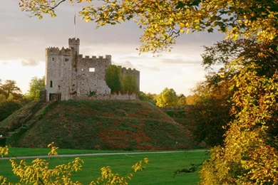Cardiff Castle In Wales Wallpaper,trees HD Wallpaper,castle HD ...