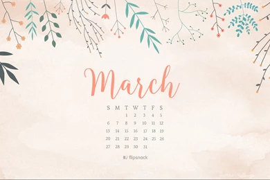 March 2016 Free Calendar Wallpapers – Desktop Backgrounds