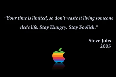 Stay Foolish, Stay Hungry” Wallpapers For IOS And PC/Mac ...