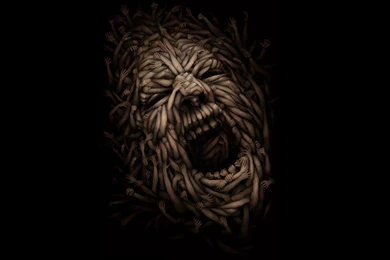 Hands Illusions Screaming Faces Wallpapers