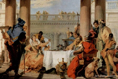 The Banquet Of Cleopatra , Tiepolo Giovanni Battista Wallpapers