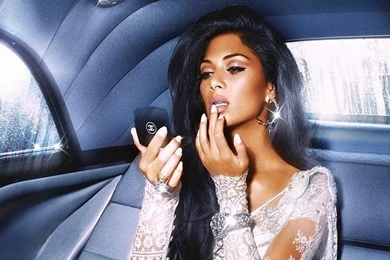 Nicole Scherzinger Hair Layers Wallpaper.