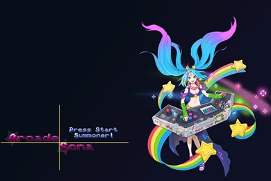 Wallpapers Lol Ahri Arcade Sona 1920x1200