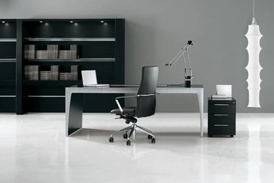 Download Modern Executive Office Desk Wallpapers Phone