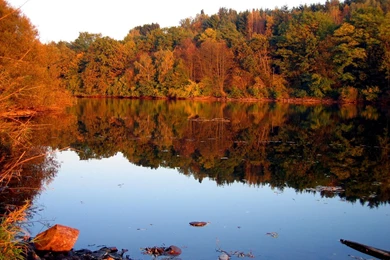Indian Summer Reflections At Sunset 1