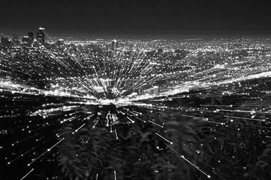 Beautiful Black And White Awesome City Light Wallpapers ...