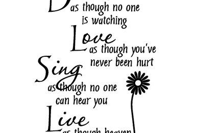 Wall Stickers /2015 Latest Styles/New Dance Live Love Sing Words ...