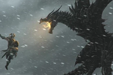 The Elder Scrolls, Skyrim, Dragon iPhone 4/4S/iPod Wallpapers ...