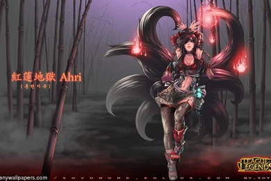 League Of Legends Ahri Full Hd 1920x1200