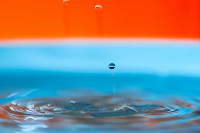 Orange And Blue Water HD Desktop Wallpapers : Widescreen : High ...