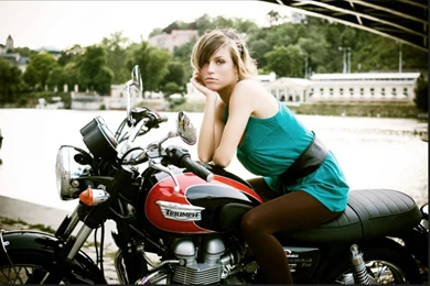 Biker Girl HD Wallpapers