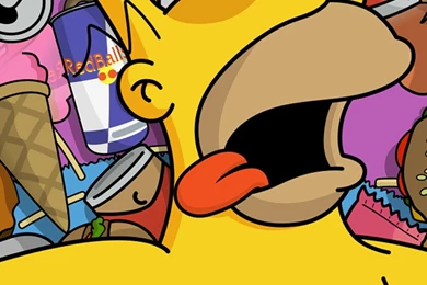 Drunk Homer iPhone Wallpapers