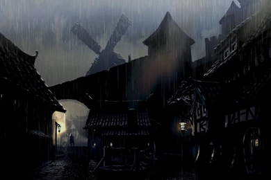 Download Night Rain Wallpapers 1920x1200