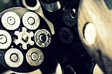 Download Wallpapers 2560x1080 Revolver, Cartridges, Drums, Weapons ...