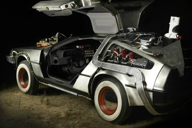 Download DeLorean Back Wallpapers 1600x1200