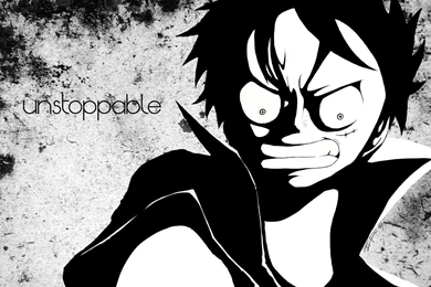 I'm Unstoppable One Piece Luffy PC Wallpapers By GoldenPaintBrush ...