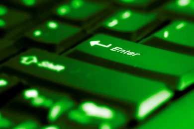 Green Keyboard The Enter Button Computer Wallpapers