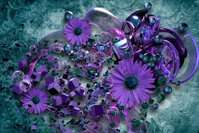Purple On Teal Grunge By StarwaltDesign On DeviantArt