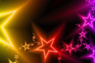 Download Wallpapers 3840x1200 Stars, Light, Colorful, Abstract Dual ...