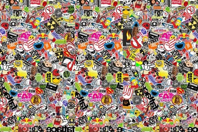 10 Sticker Bomb HD Wallpapers