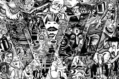 Wallpapers Sticker Bomb Hitam Putih By Rockmariez Shadowness ...