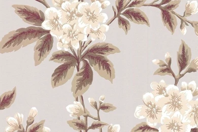 Paper Wallpapers / Traditional / Floral GROSVENOR STREET C.1830 ...