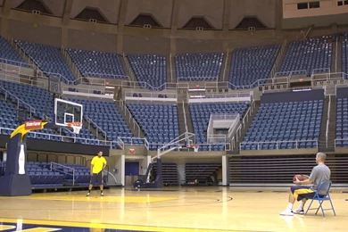 WVU Basketball Trick Shots YouTube