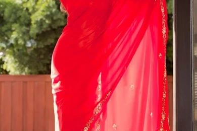 Bollywood Actress In Red Saree