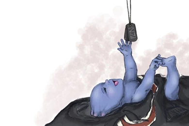 Liara And Commander Shepard's Baby Mass Effect : Desktop And ...