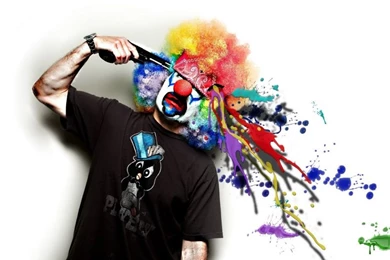 Free Wallpapers: Clown Shooting His Own Head With Gun Colorfull ...