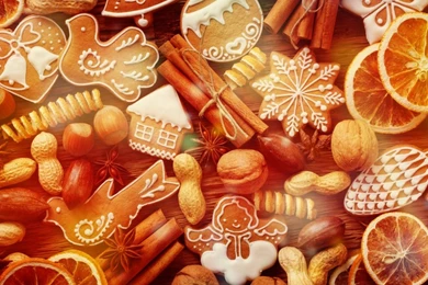 Christmas Gingerbread Cookies By PimpYourScreen HD Desktop ...