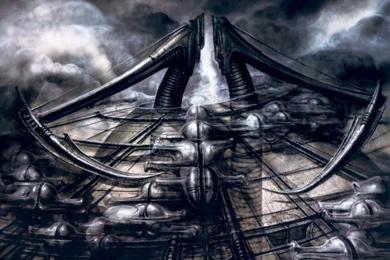 Biomechanical Landscape Scythe Science Fiction H R Giger ...