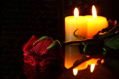 By Candle Light Candles Wallpapers (11662578) Fanpop