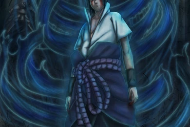 Sasuke Uchiha 00093 Eternal Mangekyou Sharingan Susanoo Free ...
