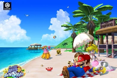 Mario Sunshine Beach Super Mario Bros. Wallpapers (1990295 ...