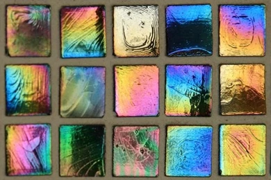 Multi Colored Iridescent Glass Tile Wallpapers