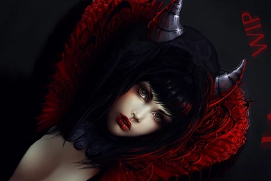 Fantasy Art Dark Horror Gothic Demon Women Girl Evil Sexy Babes ...