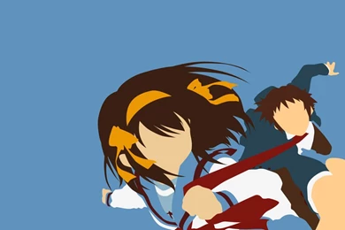 Haruhi Suzumiya/Kyon Minimalist Wallpapers By Greenmapple17 On ...