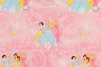 Disney Princess Scenic Pink Discount Designer Fabric Fabric.com