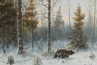 Paintings Bears Classic Art Wallpapers