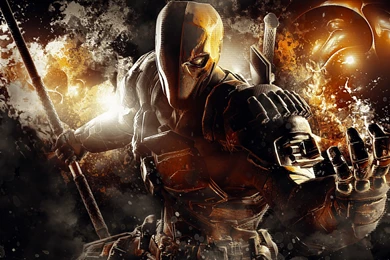 HD Backgrounds Deathstroke Mask Batman Arkham Origins Supervillain ...