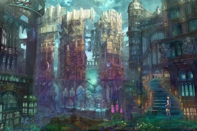 Fantasy Cityscape Wallpapers Photos