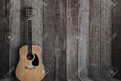 16582298 Guitar in vintage wood room Stock Photo music country ...