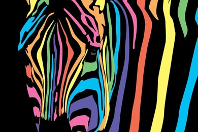Rainbow Zebra Print ClipArt Best