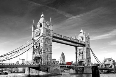 Black And White Tower Bridge Mural