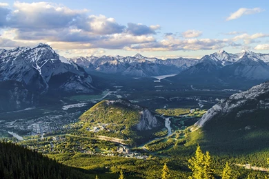 Download Wallpapers 3840x2160 Mountains, Grass, Top View ...